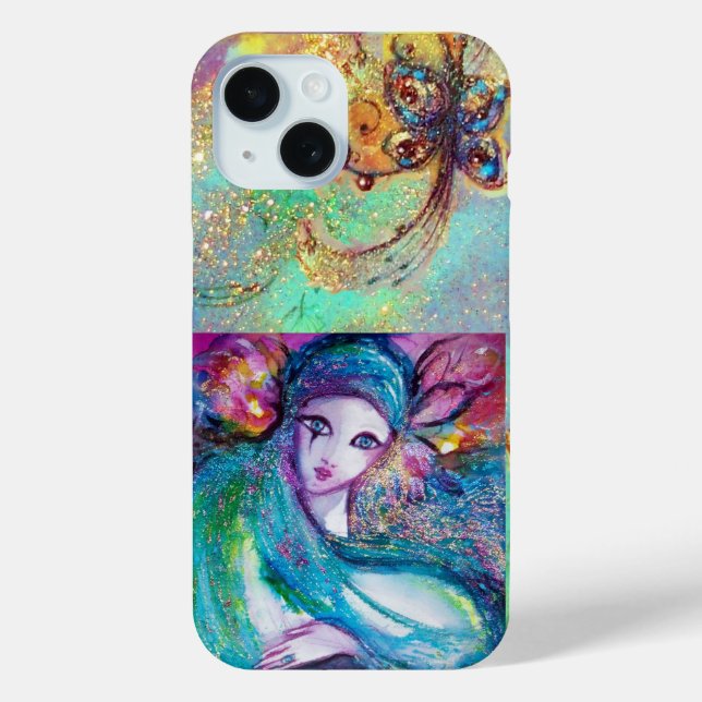 FUNDA DE Case-Mate PARA iPhone MASQUERADA VENECIANA / MÁSCARA AZUL (Reverso )