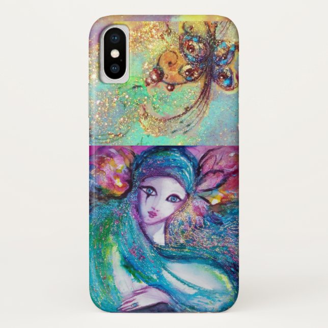 FUNDA DE Case-Mate PARA iPhone MASQUERADA VENECIANA / MÁSCARA AZUL (Reverso)
