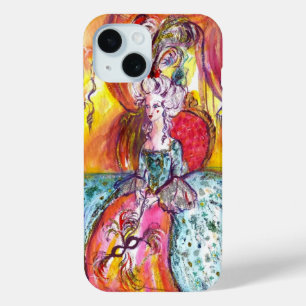 FUNDA PARA iPhone 15 MASQUERADE VENECIANO / COLOMBINA