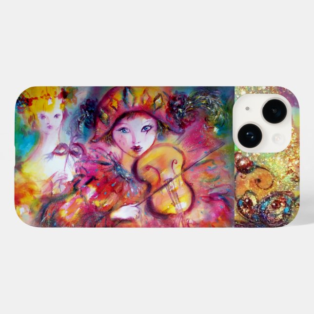 FUNDA DE Case-Mate PARA iPhone MASQUERADE VENECIANO / HARLEQUINA Y COLUMBINA (Reverso  (Horizontal))