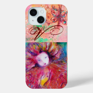 FUNDA PARA iPhone 15 MASQUERADE VENECIANO - MÁSCARA EN MONOGRAMA ROJO