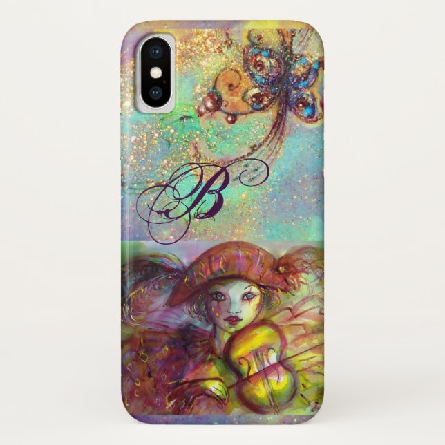 FUNDA DE Case-Mate PARA iPhone MASQUERADE VENECIANO / MONOGRAMA HARLEQUIN (Reverso)
