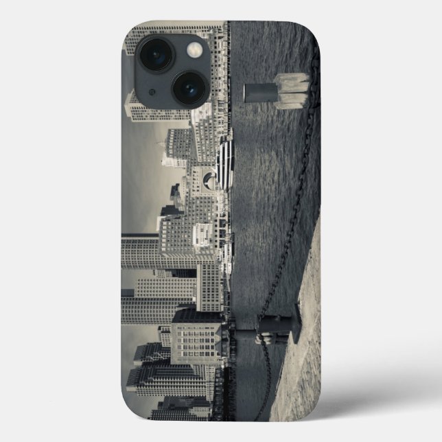 Funda De Case-Mate Para iPhone Massachusetts, Boston, edificios de Rowe's Wharf (Reverso)