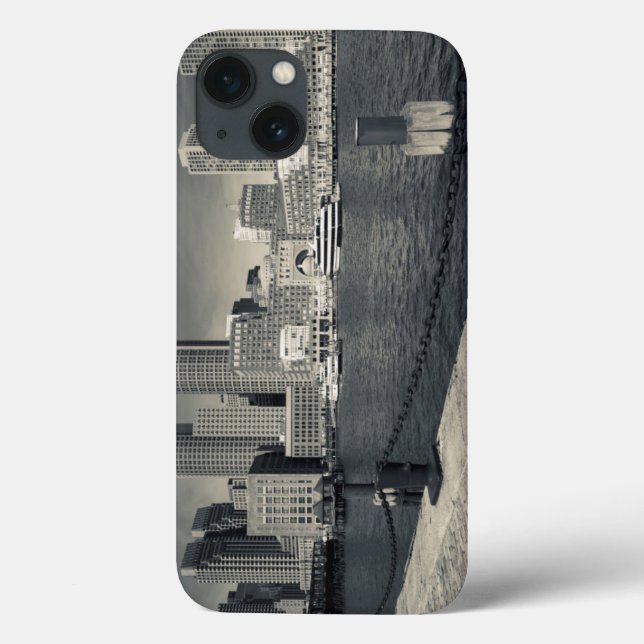 Funda De Case-Mate Para iPhone Massachusetts, Boston, edificios de Rowe's Wharf (Reverso)