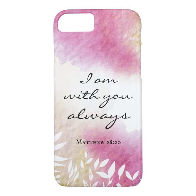 Funda De Case-Mate Para iPhone Mateo 28:20 Siempre estoy contigo (Reverso)
