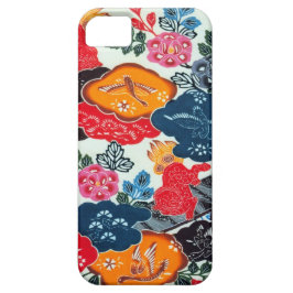 Funda Para iPhone 11 Materia textil japonesa del kimono del vintage