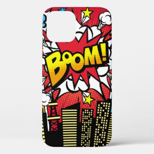 Funda Para iPhone 12 Material de fondo de la ciudad con la velocidad de