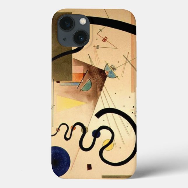 Funda De Case-Mate Para iPhone Material gráfico abstracto de Kandinsky (Reverso)