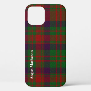 Funda Para iPhone 12 Matheson Rojo y Verde Tartan Plaid