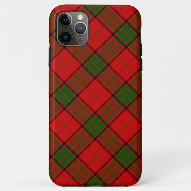Funda De Case-Mate Para iPhone Maxwell tartan platillo rojo (Reverso)