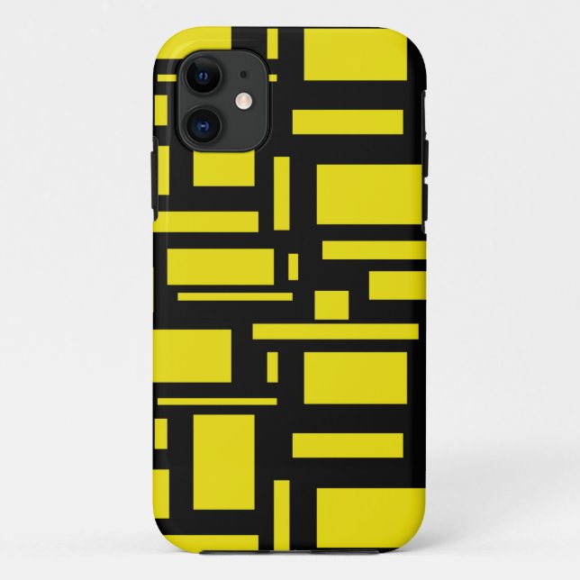 Funda De Case-Mate Para iPhone Maze amarillo (Reverso)