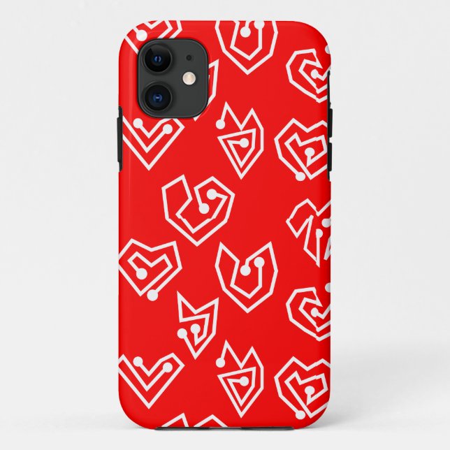 Funda De Case-Mate Para iPhone Mazes de San Valentín blanco (Reverso)