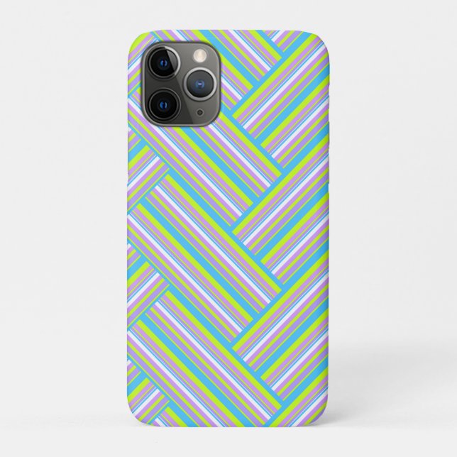 Funda De Case-Mate Para iPhone MAZIPOODLES Stripes Spaghetti 54 Herringbone  (Reverso)