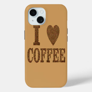 Funda Para iPhone 15 Me encanta el café