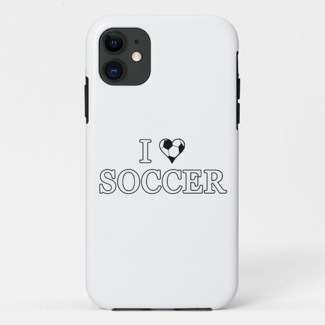 Funda De Case-Mate Para iPhone Me encanta el fútbol (Reverso)