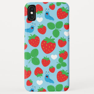 Funda Para iPhone XS Max Me encanta el patrón sin mar de las fresas