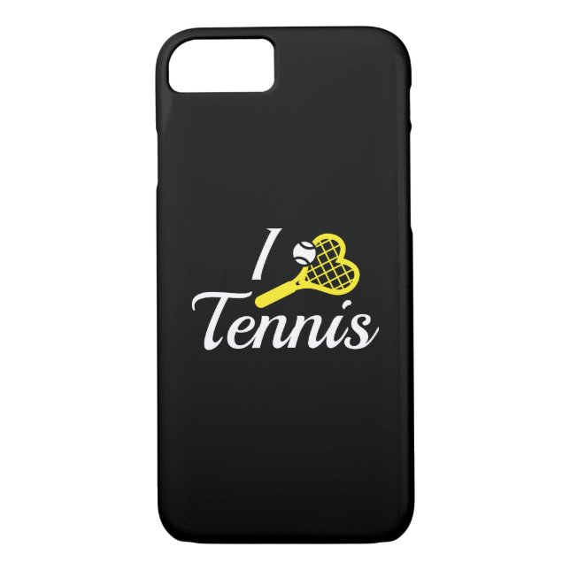 Funda De Case-Mate Para iPhone Me encanta el tenis (Reverso)