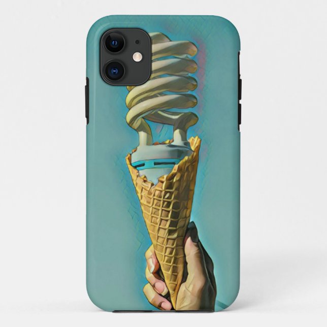 Funda De Case-Mate Para iPhone Me encanta la pintura con helados (Reverso)