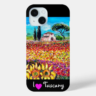 FUNDA PARA iPhone 15 ME ENCANTA LA TOSCANA / LOS FLUJOS Y LAS PAPAS