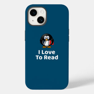 Funda Para iPhone 14 De Case-Mate Me Encanta Leer La Divertida Lectura Pingüino