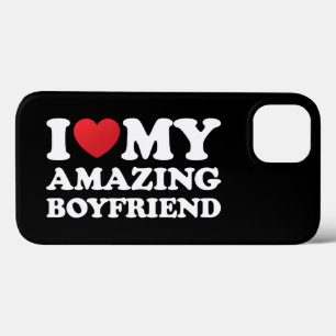 Funda Para iPhone 13 Me Encanta Mi Amigo Amable, Corazón Mi Bf Caliente