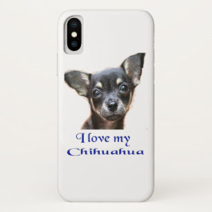 Funda Para iPhone X Me encanta mi Chihuahua