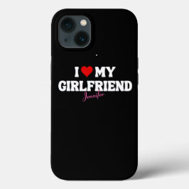 Funda Para iPhone 13 Me encanta mi nombre personalizado romántico de no