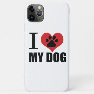 Funda Para iPhone 11 Pro Max Me encanta mi perro tirando almohada
