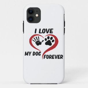 Funda Para iPhone 11 Me encanta mi perro tirando almohada
