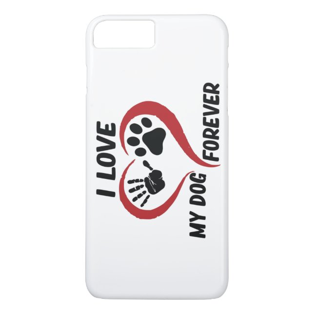 Funda De Case-Mate Para iPhone Me encanta mi perro tirando almohada (Reverso)