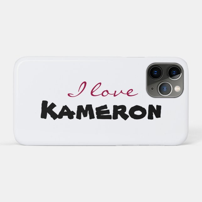 Funda De Case-Mate Para iPhone Me encanta [personalizar] (Reverso (horizontal))