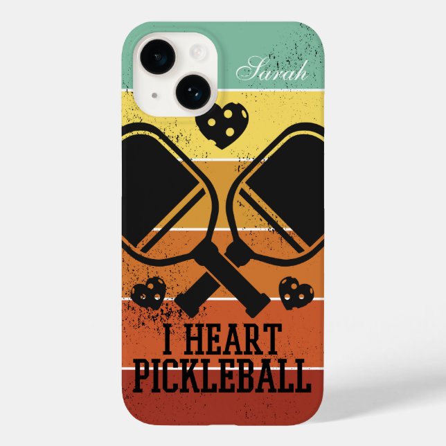 Funda De Case-Mate Para iPhone Me encanta Pickleball (Reverso )