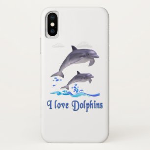 Funda Para iPhone X Me encantan los delfines