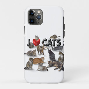 Funda Para iPhone 11 Pro Me encantan los gatos 😻 el estuche de teléfono