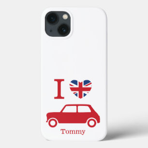 Funda Para iPhone 13 Me encantan los Mini Coopers - Azul - Funda-Mat pe