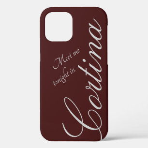Funda Para iPhone 12 Pro Me encuentro esta noche en Cortina - burdeos - rom