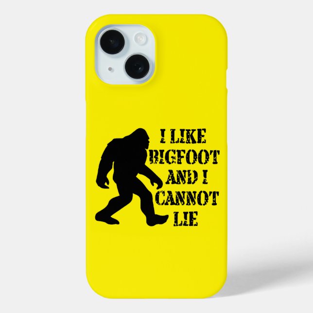 Funda De Case-Mate Para iPhone Me gusta Bigfoot y no puedo mentir (Reverso )