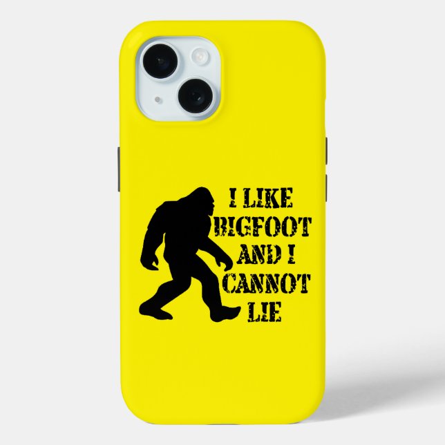 Funda De Case-Mate Para iPhone Me gusta Bigfoot y no puedo mentir (Reverso )