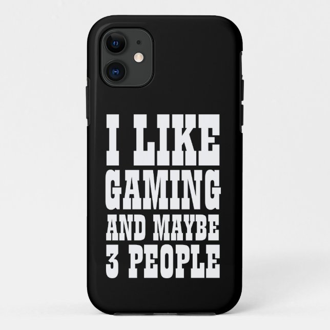 FUNDA DE Case-Mate PARA iPhone ME GUSTA JUEGAR Y QUIZÁS A 3 PERSONAS (Reverso)