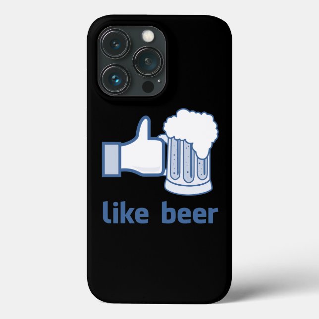 Funda De Case-Mate Para iPhone Me gusta la cerveza (Reverso )