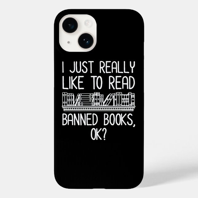 Funda De Case-Mate Para iPhone Me Gusta Leer Libros Prohibidos, ¿De Acuerdo? (Reverso )