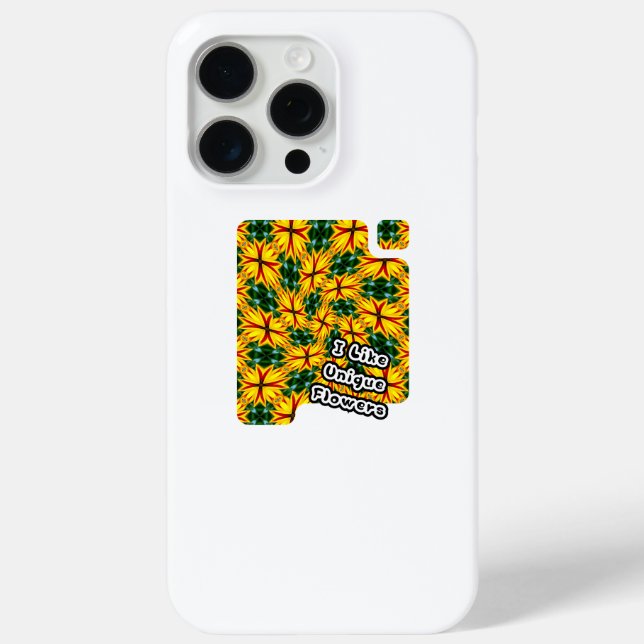 Funda De Case-Mate Para iPhone Me Gustan Las Flores Únicas (Reverso )