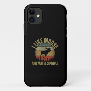 FUNDA PARA iPhone 11 ME GUSTAN LOS ALCES Y QUIZÁS 3 PERSONAS