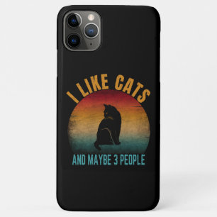 FUNDA PARA iPhone 11 PRO MAX ME GUSTAN LOS GATOS Y QUIZÁS 3 PERSONAS