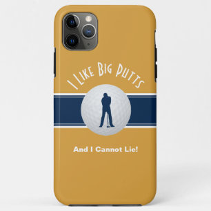 Funda Para iPhone 11 Pro Max Me gustan los putts grandes Humor de golf divertid