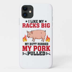 Funda Para iPhone 11 Me Gustan Mis Costillas Grandes BBQ, Cita De Cerdo