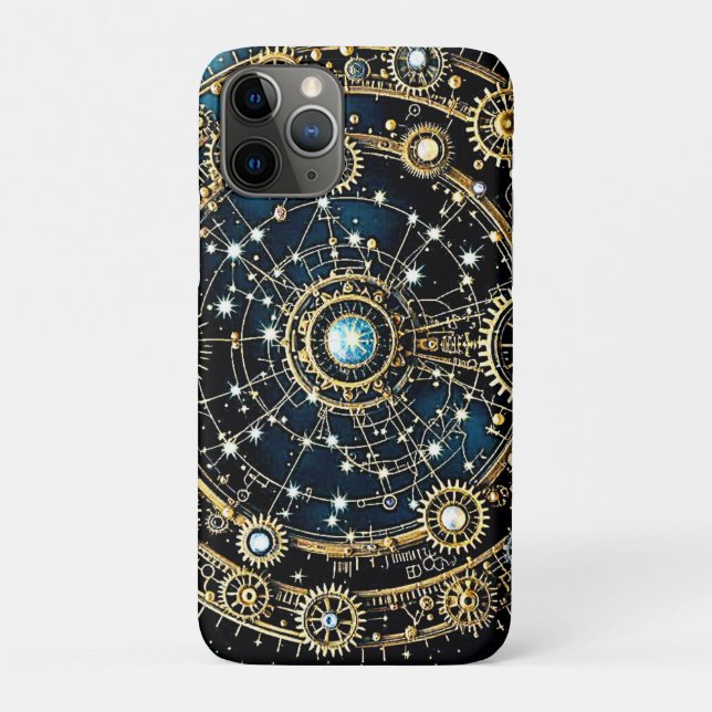 Funda De Case-Mate Para iPhone Mecanismo celeste Arte cósmico (Reverso)