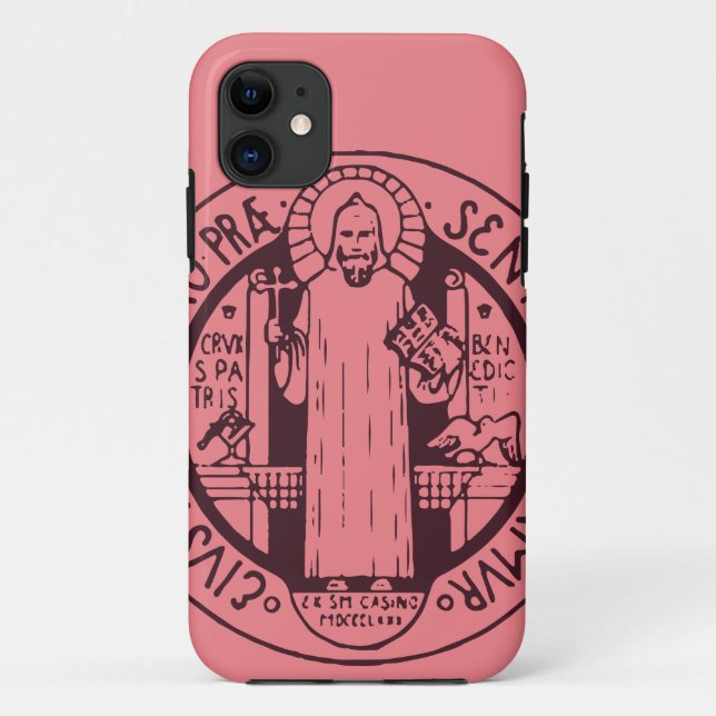 Funda De Case-Mate Para iPhone Medalla de San Benedicto (Reverso)