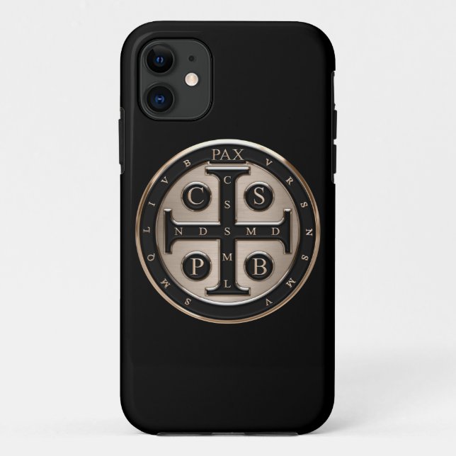 Funda De Case-Mate Para iPhone Medalla del St. Benedicto (Reverso)