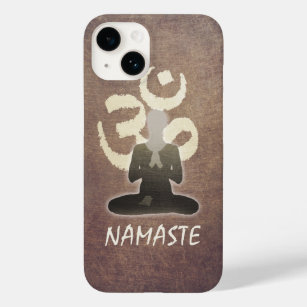 Funda Para iPhone 14 De Case-Mate Mediación y yoga de OM Aum del vintage de Namaste